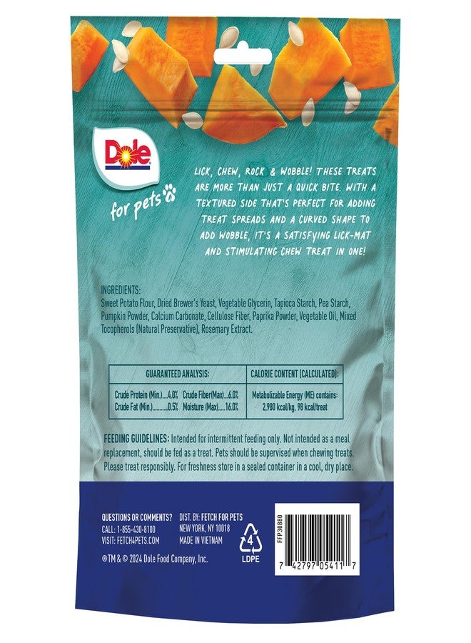 دولي دول فور بيتس فريشلي فيتشد، مكافآت مضغ طويلة الأمد للكلاب بنكهة اليقطين | بنكهة خضراوات حقيقية، خالية من القمح والذرة والصويا والنكهات والألوان والمواد الحافظة الاصطناعية والمنتجات الحيوانية، 8 أونصة - عبوة من 6 قطع - Image 5